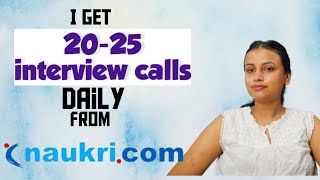 How to get interview calls from NAUKARI COM  get 2025 calls daily  fresher experienced [upl. by Ybloc]