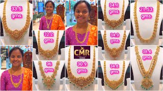 Very Lightweight Gold Harams with Price 😍  CMR Jewellery Gold Harams Check at👉 wwwbangaruranicom [upl. by Lamok583]