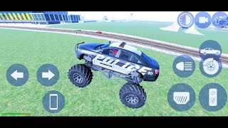 Monster Police Black Color Car🖤✨ gameplay policecar gamingvideos trending indianbikedriving3d [upl. by Yanahc]