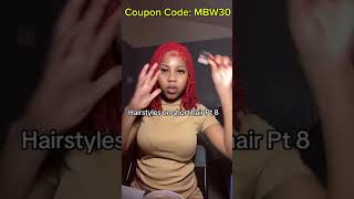 ✨Hairstyle On Short Natural Hair｜Braids Red Extensions In Hair then Twisted Tutorial mybraidedwig [upl. by Ytsanyd425]