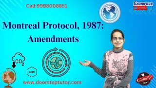 Montreal Protocol 1987 Amendments  UGC Environmental Science [upl. by Zsa39]