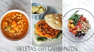 Qué cocinar con GARBANZOS  3 recetas fáciles [upl. by Viviana]