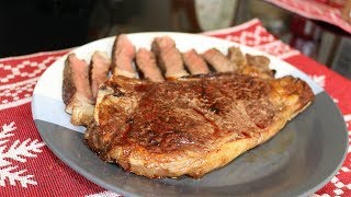 HOW TO MAKE REVERSE SEARED STEAK  BODYBUILDING RECIPE [upl. by Dihsar589]