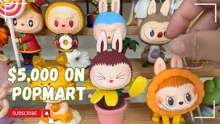 Pop Mart Showcase Displaying 500 figurines from blind box featuring the Adorable Labubu 🎉 [upl. by Atnohsal]