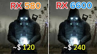 RX 580 vs RX 6600  Test in 10 Games at 1080p And 4K [upl. by Tesil]