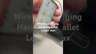 Ledger stax  a new hardware wallet that support wireless charging ledger [upl. by Sigfried118]