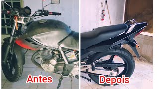 Restauração da Twister 20012002 motorcycle restoration [upl. by Yrocej]