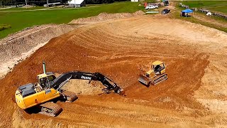 12 Acre Pond Build  Start To Finish In 12 Minutes [upl. by Kirtley]