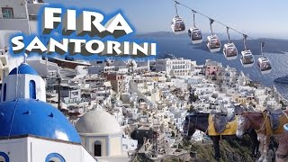 Fira  Santorini  Greece 4K [upl. by Lorelie714]