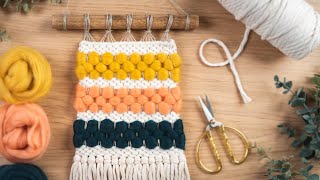 EASY Woven Wall Hanging Tutorial [upl. by Llesram]