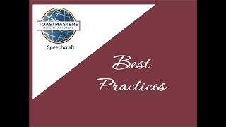 Speechcraft Best Practices QampA [upl. by Mora284]