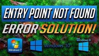 How to Fix quotEntry Point Not Foundquot Error in Windows 1087  Tutorial 2024 [upl. by Imoan]