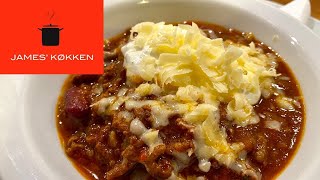 Chili con carne  husk at få det lille ekstra tip med til sidst i videoen [upl. by Nellad446]