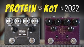 Browne Protein vs King of Tone in 2022  Dual Overdrive Pedal Shootout [upl. by Ahsetel]