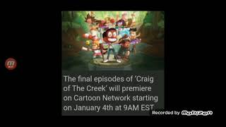 The final episodes of Craig Of The Creek to air on January 4 [upl. by Raval]