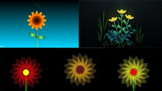 ✅ 5 PROYECTOS DE FLORES AMARILLAS CON HTML CSS JS Y PYTHON 🌻 [upl. by Livvyy]