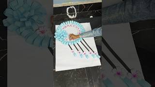 Beautiful Flower Wall Hanging Craft using Paper short youtubeshort viral reel trending diy [upl. by Faunie]