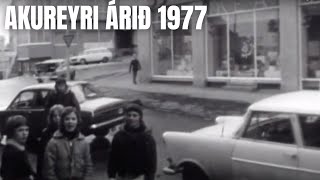 Akureyri árið 1977  Miðbærinn og helstu athafnasvæði [upl. by Ayihsa]