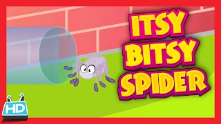 ITSY BITSY SPIDER Nursery Rhyme with Lyrics [upl. by Atiuqes]