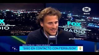 ANÉCDOTAS de DIEGO FORLAN EN MANCHESTER UNITED FERGUSON BECKHAM CRISTIANO SCHOLES [upl. by Yelsha313]