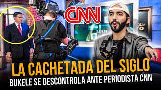 LO MANDO A LLORAR Reportero del CNN interrumpe a Bukele y así lo destroza frente a cámaras [upl. by Ardnuhsor]