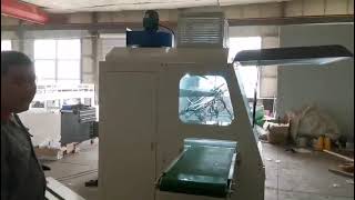 woodworking floor decking frames profile paint coating spray machine008615931098079 YICH Machinery [upl. by Severn]