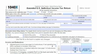 Learn How to Fill the Form 1040X Amended US Individual Income Tax Return [upl. by Wilfred]