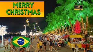 Enjoy a Magical Christmas Walk in Brazil Lights Laughter and Enchantment 🇧🇷 4k [upl. by Eidod979]