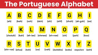 Portuguese Alphabet Pronunciation [upl. by Nahtnaoj]