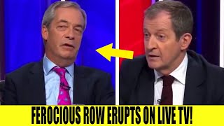 FEROCIOUS ROW Erupts On Live TV Between Nigel Farage amp Alistair Campbell [upl. by Sherl]