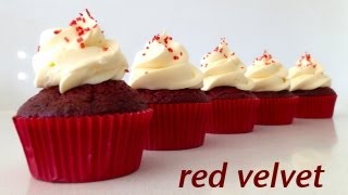 Red Velvet Cupcake Recipe HOW TO COOK THAT Ann Reardon [upl. by Zelazny]