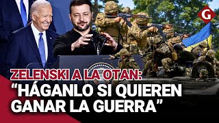 ZELENSKI le pide a la OTAN que le dejen usar ARMAS de OCCIDENTE en suelo de RUSIA  Gestión [upl. by Arawaj]