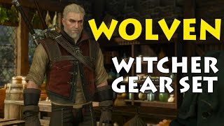 Wolven Witcher Set Locations  Stats amp Looks Wolf School Gear Witcher 3 Wild Hunt [upl. by Ymmac497]