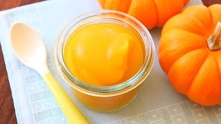 Pumpkin puree  baby food recipe 4M [upl. by Odnamra460]