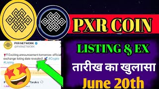 pxr network listing update  pxr network listing date  pxr network listing [upl. by Evadne985]