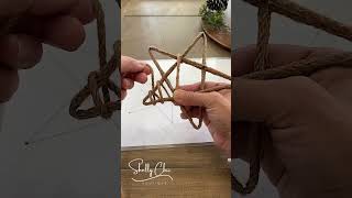 Details👇🏼 These twine star ornaments are so easy to make and so beautiful in person [upl. by Leroj]