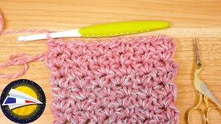 Apprendre le crochet  Point V avec des mailles serrées et demibrides [upl. by Rhu641]