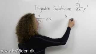 Introduktion til integration ved substitution ved et eksempel [upl. by Blanding222]