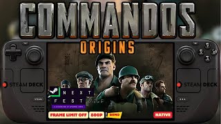 Commandos Origins  Next Fest Demo  Steam Deck gameplay  800P  FRAME LIMIT  FPS  Battery Life [upl. by Timofei]