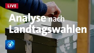 Wahlen Der Tag danach in BadenWürttemberg und RheinlandPfalz  tagesschauextra [upl. by Hnilym]