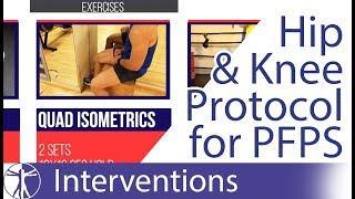 Hip amp Knee Strengthening Protocol  Patellofemoral Pain Syndrome PFPS [upl. by Stets674]