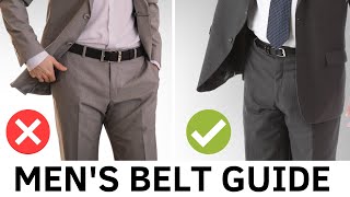 The Ultimate Mens Belt Guide  Size Material and Style [upl. by Ledda]