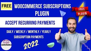 FREE WooCommerce Subscription Plugin  How to Setup subscription Product in WooCommerce [upl. by Fritzie]