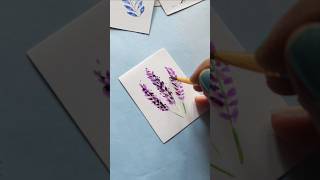 Lavender flower water color satsfyingart ytshots watercolor [upl. by Lamson18]