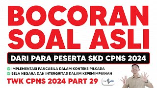 BOCORAN SOAL ASLI CPNS 2024 [upl. by Fedora]