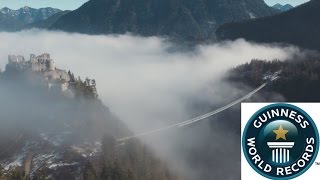 Guiness World Record Die längste freischwebende Hängeseilbrücke der Welt [upl. by Early]