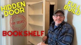 Hidden Door Bookshelf  Outswing  Full Build Video [upl. by Etnuhs]