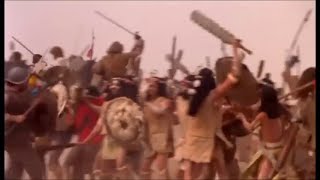 Battle of Otumba 1520 scene quotHIJOS DEL VIENTOquot Aztecs v Conquistadors  AWFUL BATTLE SCENE BREAKDOWN [upl. by Luaped912]