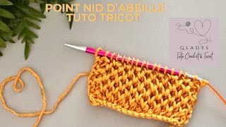 TUTO TRICOT  POINT NID DABEILLE  Le faire mais également corriger une erreur 😉 [upl. by Lajes]