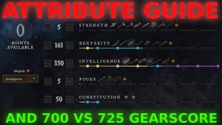 Attribute Guide amp 700 vs 725 Gearscore [upl. by Nerahs]